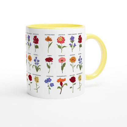 White 11oz Ceramic Mug with Color Inside