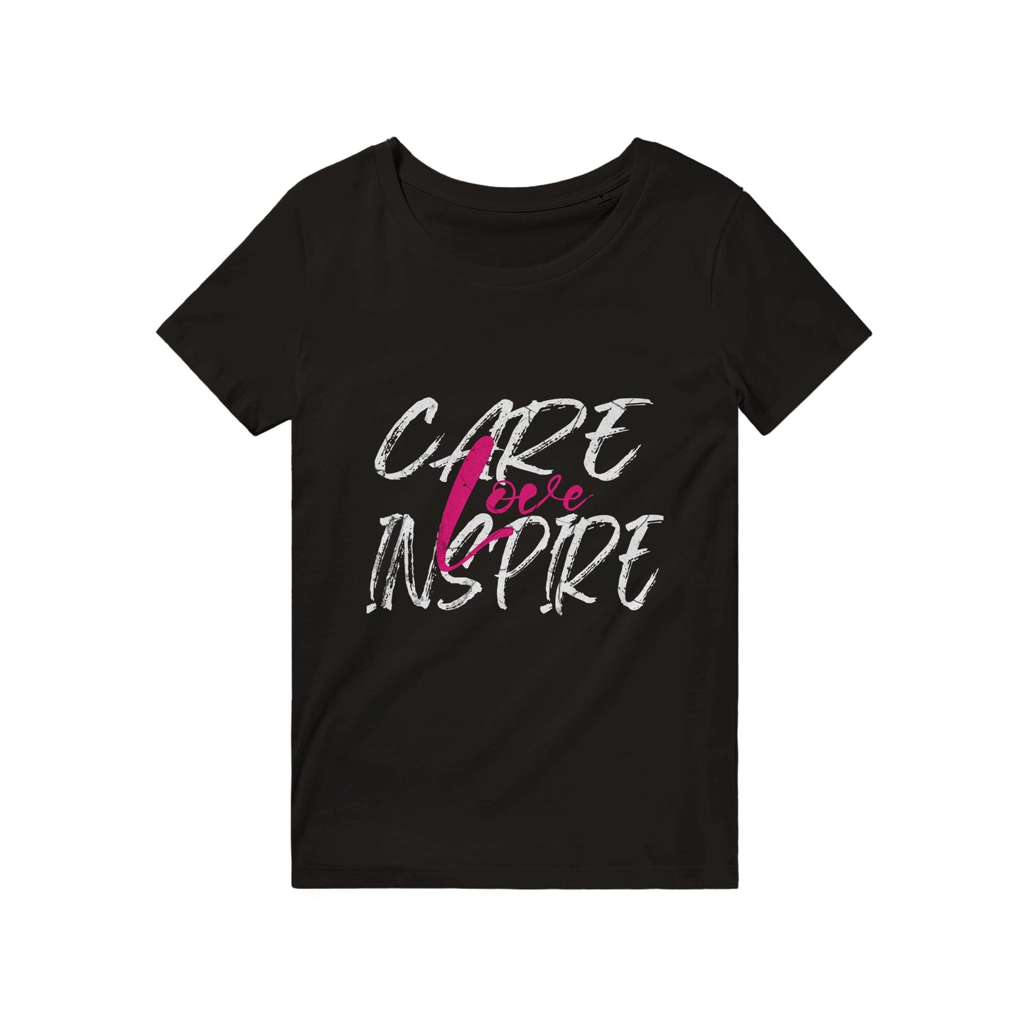 Care, Inspire and Love - Organic Unisex Crewneck T-shirt