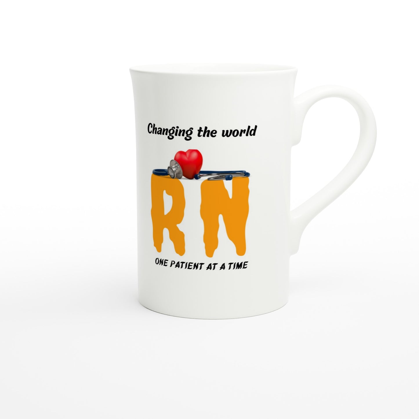 Changing the world - White 10oz Porcelain Slim Mug