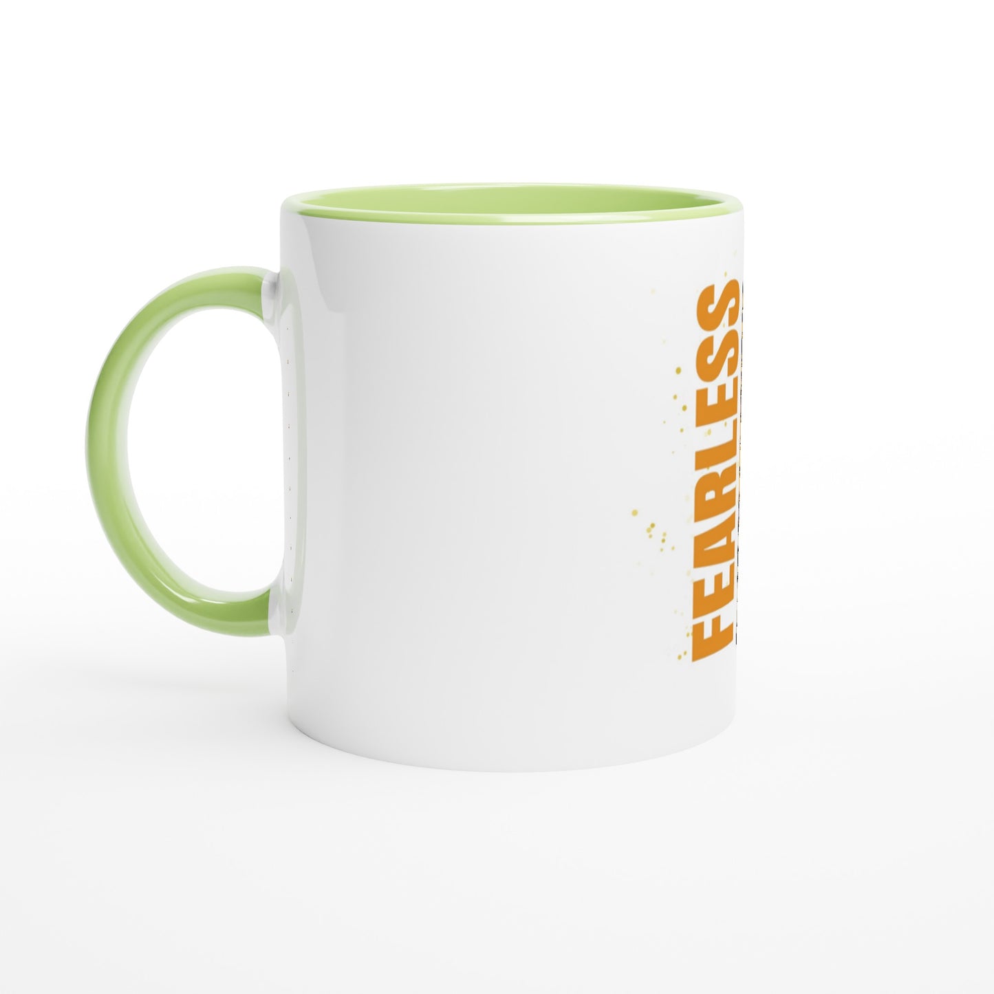 White 11oz Ceramic Mug with Color Inside