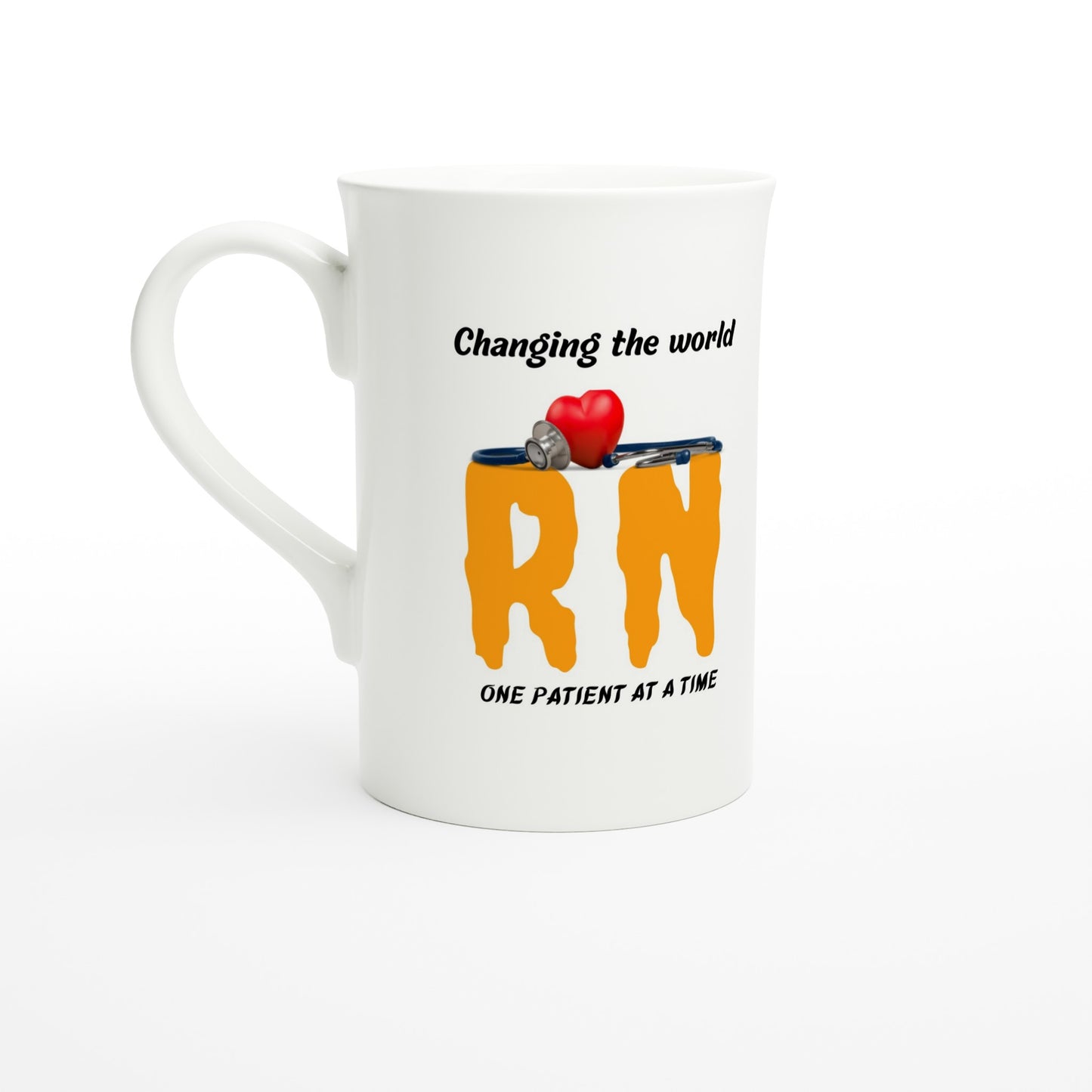 Changing the world - White 10oz Porcelain Slim Mug