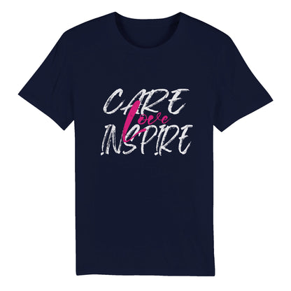 Care, Inspire and Love - Organic Unisex Crewneck T-shirt